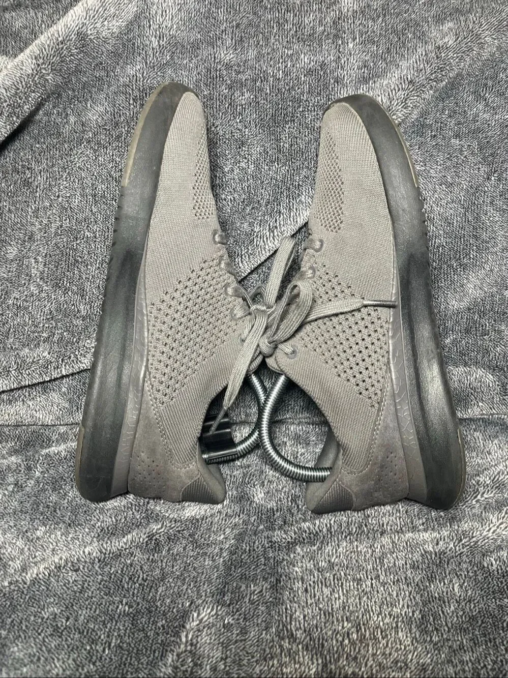 Kizik Athens Hands-Free Slip-On Shoes Grey Knit Men's 7 / Women's 8.5 G1FCDLIMGT